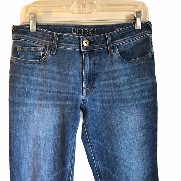 DL1961 Jeans Nicky Cigarette Skinny Mid Rise 360‎ Medium Wash Womens Size 28 - Picture 5 of 12